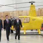 President Bush, Governor Schwarzenegger, and Frank Robinson in Flight Test