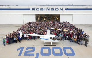robinson helicopter company delivers 12,000th helicopter