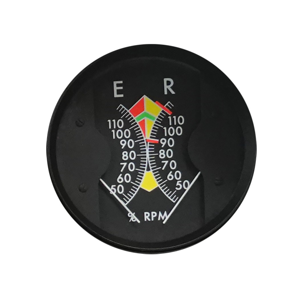 Rotor/engine dual tachometer