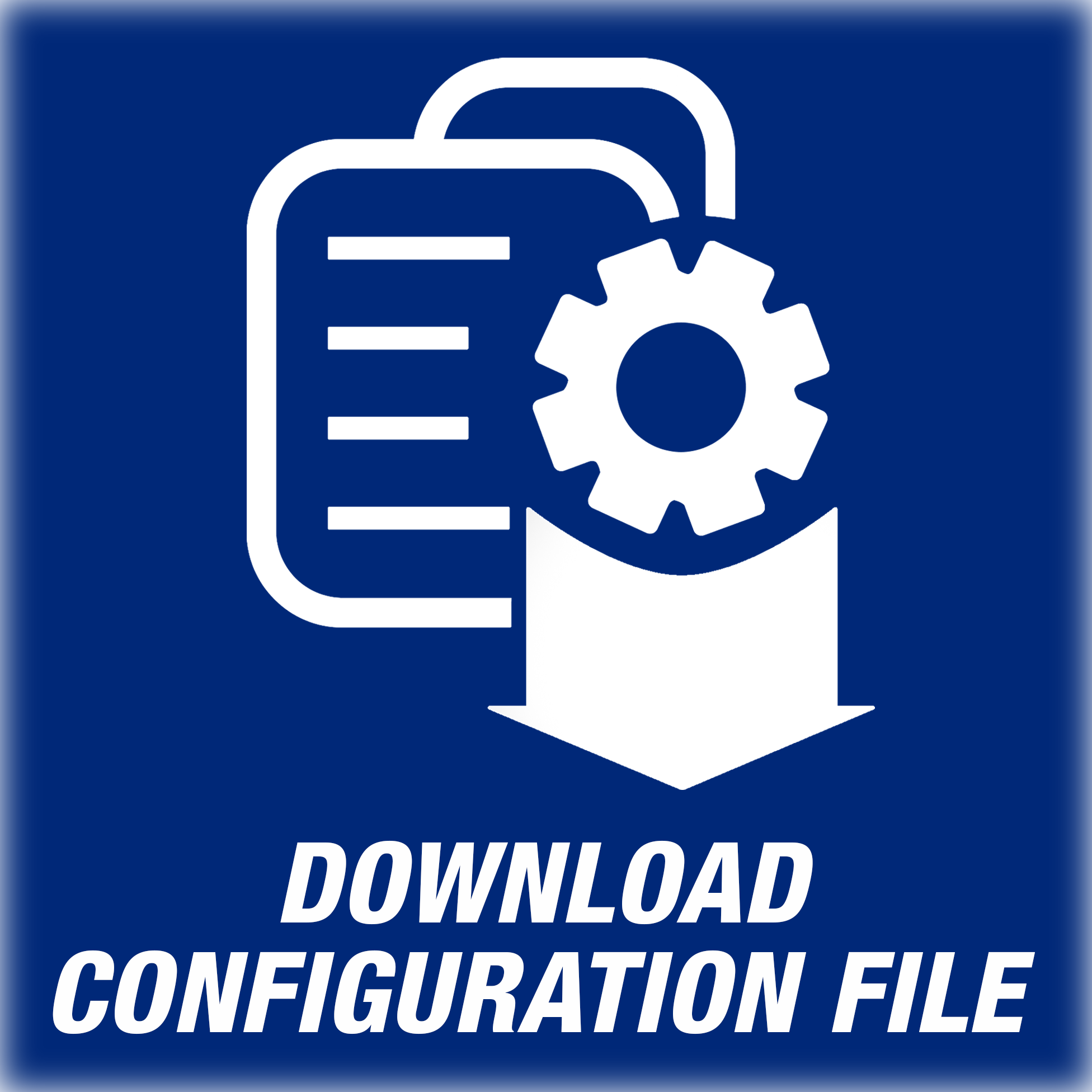 download configuration file icon